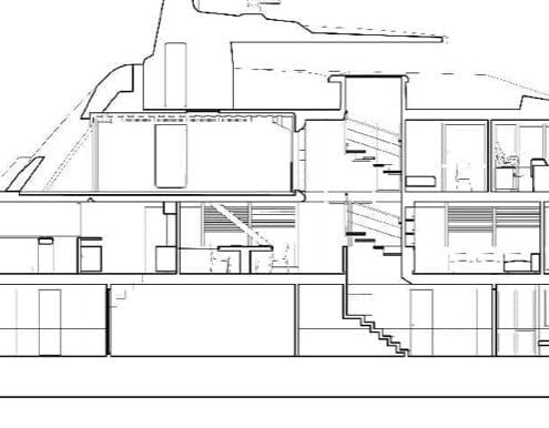 Yacht Architectural Drawing