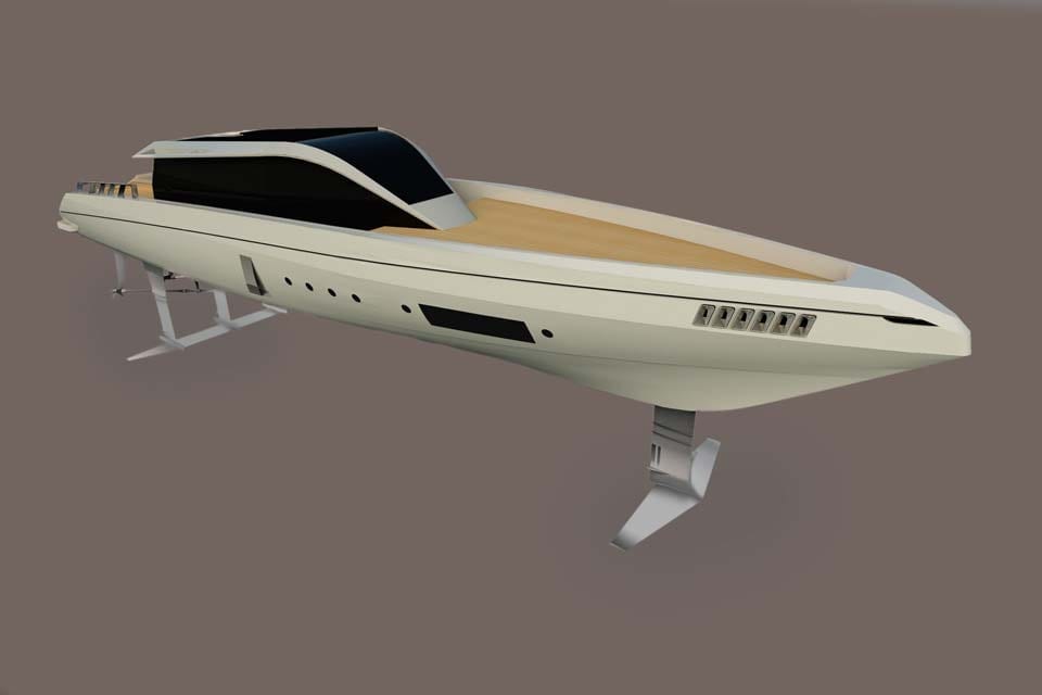 hydrofoil super yacht